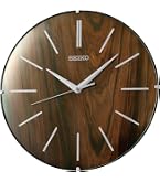 Amazon.com: SEIKO QXA816KRH Geometric Dial Non Ticking Wall Clock